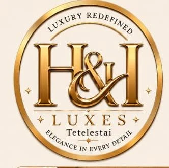 Round gold badge version of the Luxes logo reading Luxury Redefined and Elegance in every detail