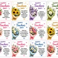 Bouquet design teacher tags